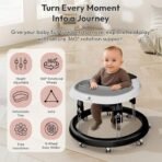 StarAndDaisy Walker for Kids 6 to 24 Months, Baby Walker Boy & Girl with 360? Rotational Wheels & Padded Seat, Foldable Walker for Kids for 1 Year with Adjustable (Black;) - Fast Shipping to USA & Canada - Image 4