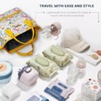 StarAndDaisy Travel Diaper Bag for Mothers ? Stylish Handcrafted Bag with Insulated Compartment, Multiple Pockets & 12L Enhanced Capacity for Newborn Essentials - Space Print - Fast Shipping to USA & Canada - Image 4