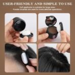 VETMOC Cover-Up Hair Powder- Black, Helps Cover Grey Roots & Bald Spots Instantly, Highly Pigmented, Fuller and Denser, Long-Lasting & Matte Finish, Super-Fine Powder for Flawless Application, 4gm - Fast Shipping to USA & Canada - Image 5