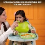 a baby cherry - Baby Bibs | Bib For Baby | Comfortable Soft, Durable, Easy Wipe, Waterproof, Adjustable Neckline Buttons | Silicone Bib for Feeding Infants and Toddlers| (6M to 5Y) Set of 2 - Fast Shipping to USA & Canada - Image 3