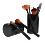 Focallure Makeup Brush Set Professional and Personal Use - 12Pcs Platic Handle Brushes with Holder (Black) - Fast Shipping to USA & Canada