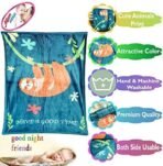 MOM CARE Fleece Winter Blanket for Newborn Baby Extra Soft Warm Fluffy Cozy Double Layered Both Side Usable (Pack of 1)(Green) - Fast Shipping to USA & Canada - Image 6