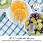 Mee Mee Advanced Fruit & Food Nutritional Baby Feeder | Safe and BPA-Free Solution | Ideal for Babies 6 to 12 Months Old | Enhance Feeding Experience with Baby Grip Feeder (Blue) - Fast Shipping to USA & Canada - Image 6