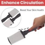 TEMPERIA (1pc) Foot Scrubber for Dead Skin - Double Sided Pedicure Kit for Women - Feet File Scrub Tools, Heel Scraper Filer & Leg Cleaner Brush - Easy to Use (Multicolour) (HF771) - Fast Shipping to USA & Canada - Image 6