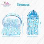 Infantbond Born Baby Mattress with Net & Sleeping Bag (Blue) ? Fast Shipping to USA & Canada - Image 7