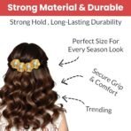 TEMPERIA (4 pcs) U Pin Hair Accessories For Women & Girls - Artificial Flowers Bun Juda Bridal Pins for Hairstyle & Decoration - Pins & Clips for Style of Bride - Gold (MN01) - Fast Shipping to USA & Canada - Image 4