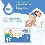 1st Step 99% Pure Water Baby Wipes with lid I Dermatologically Tested | Alcohol Free Baby wipes |72 pcs/Pack - Pack of 3 Combo - 216 Wipes - Fast Shipping to USA & Canada - Image 3