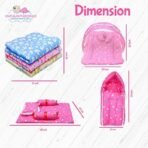 Infantbond Mattress Combo with Net & Bedding (Star Pink) ? Fast Shipping to USA & Canada - Image 7