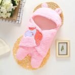 First Kick Baby Blankets New Born Combo Gift Pack of Wearable Flannel 0-6 Months Hooded Swaddle Wrapper Blanket, Red & Pink - Fast Shipping to USA & Canada - Image 4