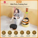 StarAndDaisy Potty Seat/Chair for Kids 1-5 Years / 3-In-1 Baby Toilet Training Seat with Anti-Skip Pads, Removable Potty Pot, Potty Training Seat for Baby & Kids (Orange-Black) - Fast Shipping to USA & Canada - Image 3