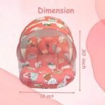 Infantbond Born Baby Bed with Net & Carry Bag (Peach Teddy) ? Fast Shipping to USA & Canada - Image 5