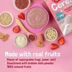 Slurrp Farm Cereal Ragi Rice and Strawberry with Milk & Slurrp Farm Fruit and Vegetable Teething Puffs Pack of 9 - Fast Shipping to USA & Canada - Image 4