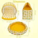 Infantbond Reversible Nest Mattress with Net (Lemon Yellow) ? Fast Shipping to USA & Canada - Image 4