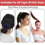 TEMPERIA (24 pcs) Silk Satin Scrunchies For Women & Girls - Stylish Luxury Ponytail Rubber Band Ties for Hair - Mix Colours (MN02) - Fast Shipping to USA & Canada - Image 7