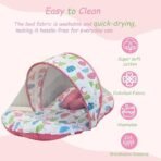 Infantbond Baby Mattress with Net & 4 Pcs Bedding Set (Peach Spiral) ? Fast Shipping to USA & Canada - Image 5