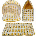 Infantbond Combo Baby Bed with Net & Bedding (Lemon Yellow) ? Fast Shipping to USA & Canada - Image 2