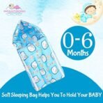 Infantbond Born Baby Mattress with Net & Sleeping Bag (Blue) ? Fast Shipping to USA & Canada - Image 5