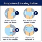 TATA 1mg Adult Diaper Tape Style - Medium (10) - Fast Shipping to USA & Canada - Image 6