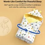 StarAndDaisy Baby Swaddle Wrap for New Born/Soft Cotton Baby Blanket & Swaddler, Size - 80 X 80 CM/New Born Baby Essentials/Multipurpose Baby Blanket(Yellow) - Fast Shipping to USA & Canada - Image 7