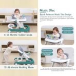 StarAndDaisy Baby Walkers For 6-24 Month Baby Boy Girl/Walker For Kids For 1 Years With Adjustable Height, Musical Tray/WalkerBaby With Brakes Prevant from Falling,Royal Blue - Fast Shipping to USA & Canada - Image 4