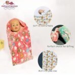 Infantbond Supersoft Wrapper Baby Blanket (Pack of 2, Red) ? Fast Shipping to USA & Canada - Image 3