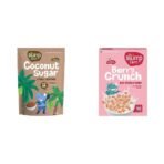 Slurrp Farm Coconut Sugar 300g + Berry Crunch Strawberry Cereal 400g | Fast Shipping USA & Canada