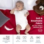 Mee Mee Reusable Water Proof Cotton Bed Protector Sheet/Extra Absorbent Mat/Dry Sheets/Urine Sheet/Dry Mat(Large, Dark Pink)(100CmX140Cm) - Fast Shipping to USA & Canada - Image 3