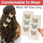 Hair Accessories For Women Stylish for Wedding & Parties - Hair Pins for Women & Girls - Butterfly Hair Style Bridal Braid & Brooch for Juda Bun - Hairstyle Decoration Bride Clips - Pack of 6 - Fast Shipping to USA & Canada - Image 5