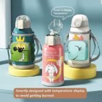 StarAndDaisy Smart Kids School Water Bottle SUS Insulated (SUS304 Brown) (GA-W4ZY-Z0DR-Pink) - Fast Shipping to USA & Canada - Image 5