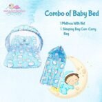 Infantbond Born Baby Mattress with Net & Sleeping Bag (Blue) ? Fast Shipping to USA & Canada - Image 3