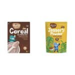 Slurrp Farm Sprouted Ragi Powder (250g) + Jaggery Powder (300g) - Fast Shipping to USA & Canada