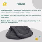 1st Step Reusable 5 Layers (2 Layers Bamboo Charcol, 3 Layers Microfiber) Inserts Liners for Baby Cloth Diapers (Pack of 2) - Fast Shipping to USA & Canada - Image 5