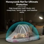 StarAndDaisy Baby Mosquito Net with 360? Widened Skirt/Foldable,Spacious & Light-Proof/Rust-Free 5-Point Frame/Honeycomb Mesh for Full Protection. - Fast Shipping to USA & Canada - Image 6