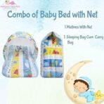 Infantbond Born Baby Bed with Net & Carry Bag (Blue Fox) ? Fast Shipping to USA & Canada - Image 4