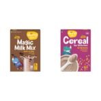 Slurrp Farm High Protein Chocolate Swirl Milk Mix 250g & Slurrp Farm Sathu Maavu 100% Natural Multigrain Health Mix 200g - Fast Shipping to USA & Canada