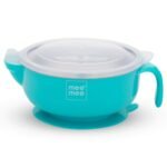 Mee Mee Air Tight Baby Feeding Bowl | BPA Free | Stay Warm Bowl | Food Remains Warm | Suction Non-Spill Bowl (Blue)(Pack of 1) - Fast Shipping to USA & Canada