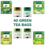 TE-A-ME Assorted Green Tea Bags - 40 pcs | Green Assorted Tea Bags | Greentea Sampler - Pack of 2 | Diwali Gift - Fast Shipping to USA & Canada - Image 6