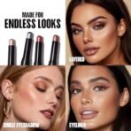 Focallure Eyeshadow Pencil COPPER ? Intense, Bold Pigment, Smooth Texture, Long-Wearing, Ideal for Statement Eye Makeup, Easy Twist-Up Pencil for Quick and Precise Application - Fast Shipping to USA & Canada - Image 7