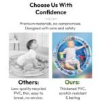 StarAndDaisy Baby Water Mat | Infant Sensory Play Gym for 6-12 Months | Newborn Baby Essentials | Water-Filled Activity Mat | Baby Gifts (Water mat-Round) - Fast Shipping to USA & Canada - Image 7