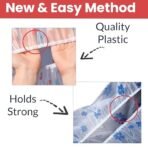 TEMPERIA (3 Pcs) Shower Cap for Women & Men - Reusable, Hair Mask Head Cover Bathing Caps - Waterproof, Elastic Free-Size - for Spa, Salon & Bathroom - Lightweight & Comfortable (Random Colors) - Fast Shipping to USA & Canada - Image 5