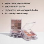 Lamel Selflove Eyeshadow Palette, Easily Create Beautiful Looks, Soft, Blendable Texture, Matte, Shiny and Pearlescent Shades, No Creasing or Crumbling, 402-Multi - 8.5g - Fast Shipping to USA & Canada - Image 3