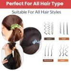 TEMPERIA (12 pcs) Silk Satin Scrunchies For Women & Girls - Stylish Luxury Ponytail Rubber Band Ties for Hair - Light Colours Same As Shown (MN02) - Fast Shipping to USA & Canada - Image 6