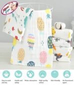 MOM CARE Muslin Bath Towel for Babies Cotton Super Soft Towels for Newborn Baby Highly Absorbent Bathing Towel,Kids Boys and Girls (Pack of 1) White Size 60 x 120 cm - Fast Shipping to USA & Canada - Image 6