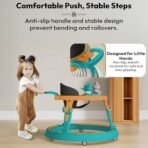 StarAndDaisy Baby Walkers for 6-24 Month Baby Boy Girl /360?Walker for Kids with 7 Level Height Adjustment/Walker for Baby with Switchable Food & Musical Toy Tray -Orange Green - Fast Shipping to USA & Canada - Image 4