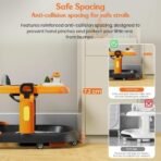 StarAndDaisy 6-18months Baby Walker With Anti Fall Brake Pads / Walker For Kids With 3 Speed Height Adjustment,Multi-Level Seat Adjustment,Recreational Music Toy (Elegant Walker Orange Black) - Fast Shipping to USA & Canada - Image 6