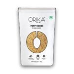 Orika Poppy Seeds (Khas Khas) | Unpolished & Cleaned White Khas Khas for Indian Cooking, Sweets & Curries ? 100g Pouch (1) - Fast Shipping to USA & Canada