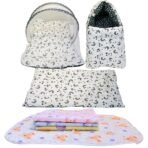 Infantbond Baby Bed Combo with Net & 4 Waterproof Sheets (Moon Grey) ? Fast Shipping to USA & Canada - Image 2