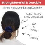 TEMPERIA (24 pcs) Silk Satin Scrunchies For Women & Girls - Stylish Luxury Ponytail Rubber Band Ties for Hair - Mix Colours (MN02) - Fast Shipping to USA & Canada - Image 4