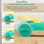 StarAndDaisy Elegant Baby Walker 6-18 months/Walker For Kids With Anti Fall Brake Pads,3 Speed Height Adjustment,Multi-Level Seat Adjustment,Recreational Music Toy Bar (Elegant Yellow & Green) - Fast Shipping to USA & Canada - Image 7