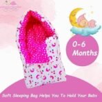 Infantbond Designer Mattress with Net & Carry Bed (Star & Moon Pink) ? Fast Shipping to USA & Canada - Image 5